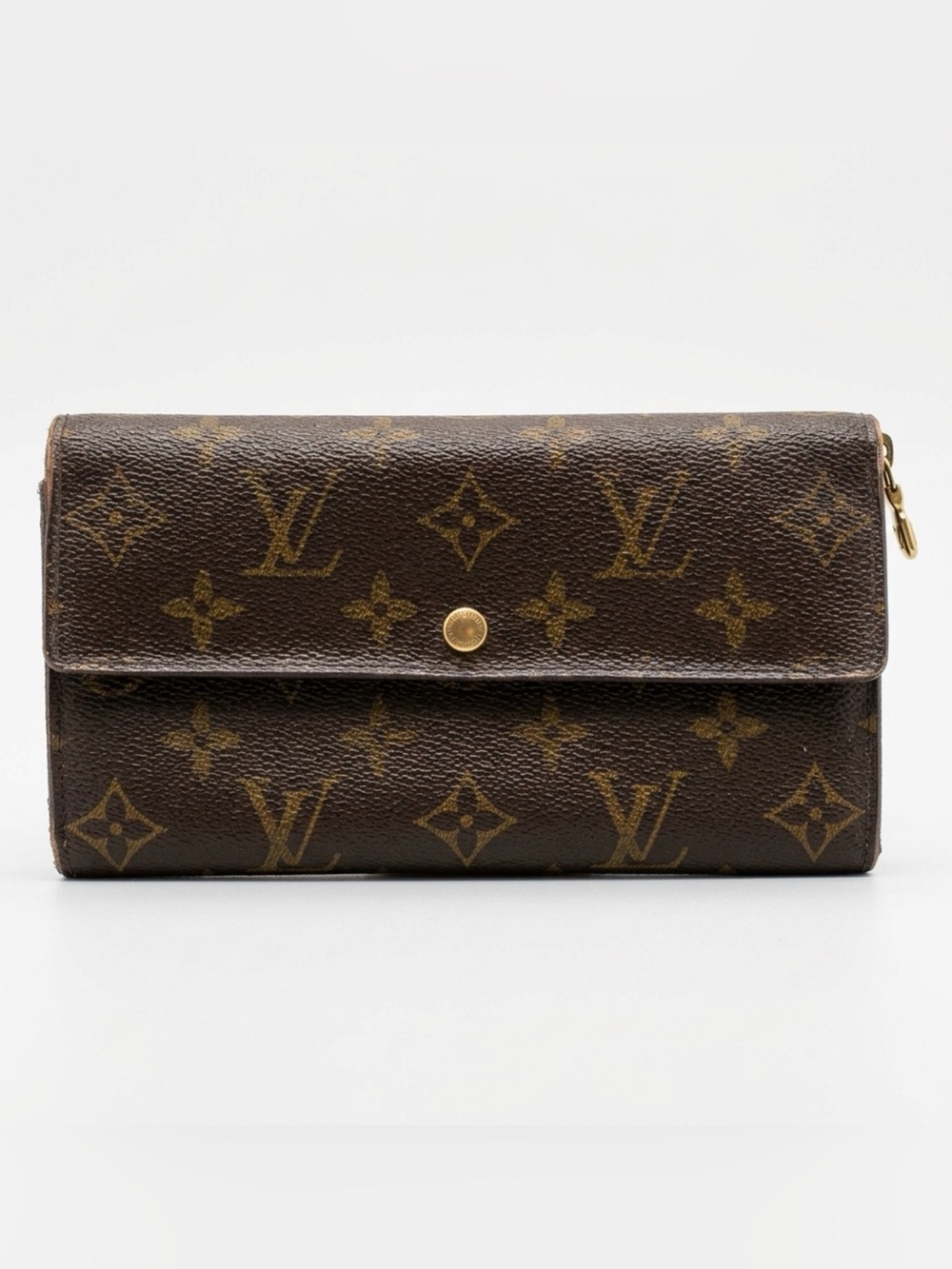 Louis Vuitton Monogram Continental Wallet - Brown & Gold